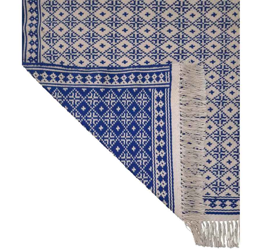 Persischer handgewebter Zilou-Bodenbelag Teppich Blau