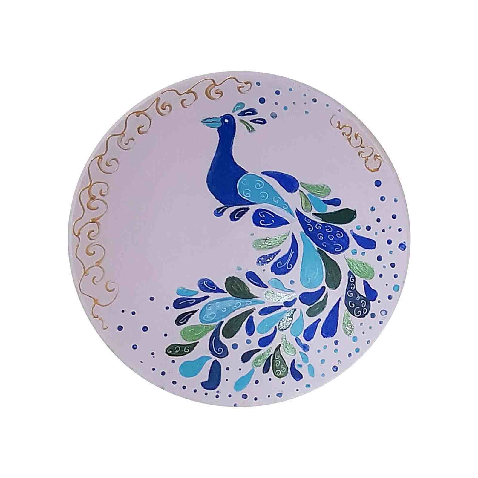 Handgemalter dekorativer Keramikteller Tavoos