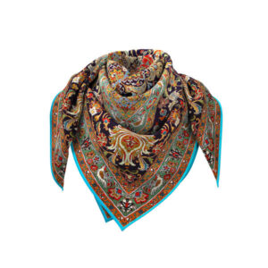 Sommerschal für Damen – Luxus Blumenmuster, Vogeldesign