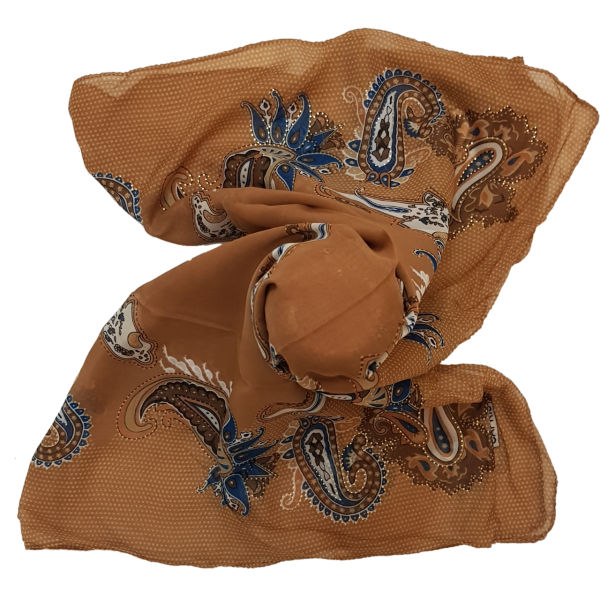 Seidenschal für Damen – Luxus Paisley-Muster, Lebendiges Kaschmir-Design