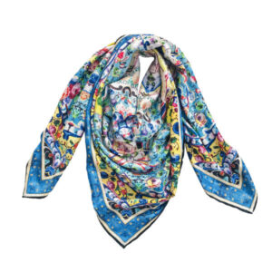 Seidenschal für Damen – Luxus Paisley-Muster, Lebendiges Kaschmir-Design