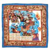Persischer Seidenschal für Damen – Luxus und Lebendiges Shahnameh-Muster, Sommerstil