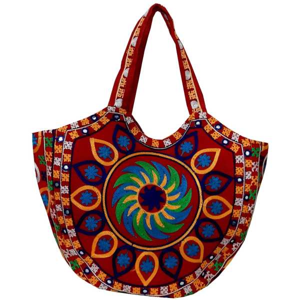 Ethnische Tragetasche mit Baluchi-Stickerei Modell A59