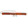 Traditionelle persische bestickte Halskette mit Balochi Rot-Design
