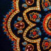 Persischer bestickter Wandteppich – Florale Toranj-Textilkunst