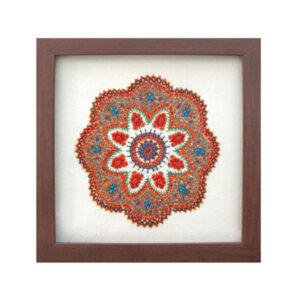 Persischer bestickter Wandteppich – Florale Balochi-Textilkunst