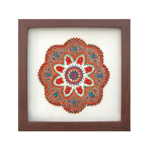 Persischer bestickter Wandteppich – Florale Balochi-Textilkunst