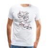 Weißes T-Shirt aus Persischer Baumwolle Modell 33 — Feine Persische Kalligrafie, Kulturelles Erbestil