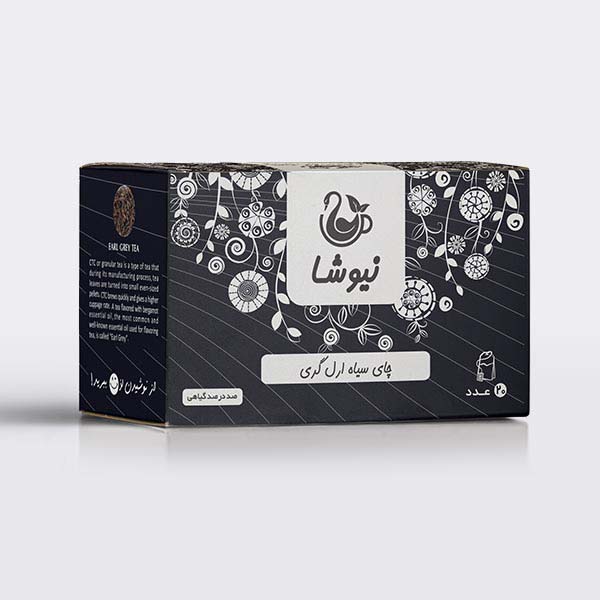 Newsha Earl Grey Schwarzer Tee Beutel – 5er Pack, 70 g (10x)