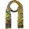 Persischer Bedruckter Schal für Frauen Künstlerisch Fliesendesign mit Blumen