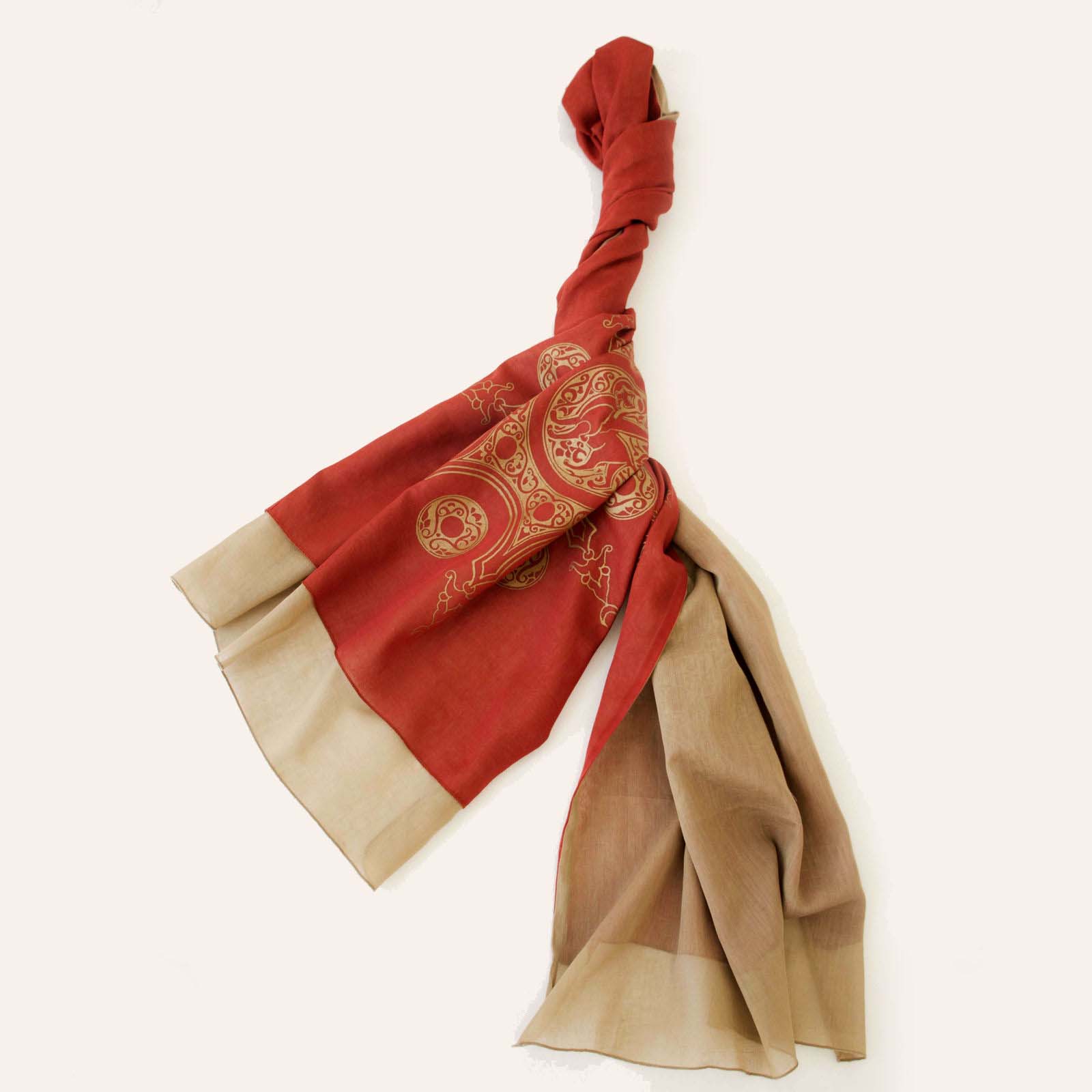 Traditioneller Persischer Roter Schal für Frauen Modell Sonne