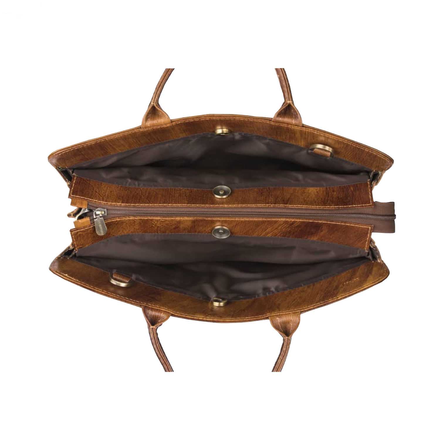 Persische Leder-Aktentasche für Damen – Modell Mashgh