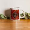 Persische Keramik Kaffeetasse - Rumi Kalligraphie Gedicht
