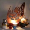 Persischer Ornament-Holz-Tischkerzenhalter Tomara