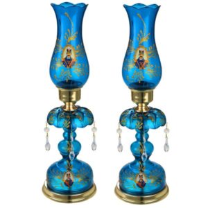 Persische Kristall-Lüsterlampe im traditionellen Laleh-Design Shah Abbasi