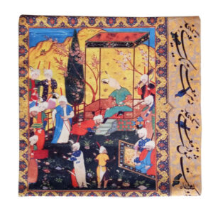 Persische Samt Kissenbezug – Shahnameh Design (Set von 2)