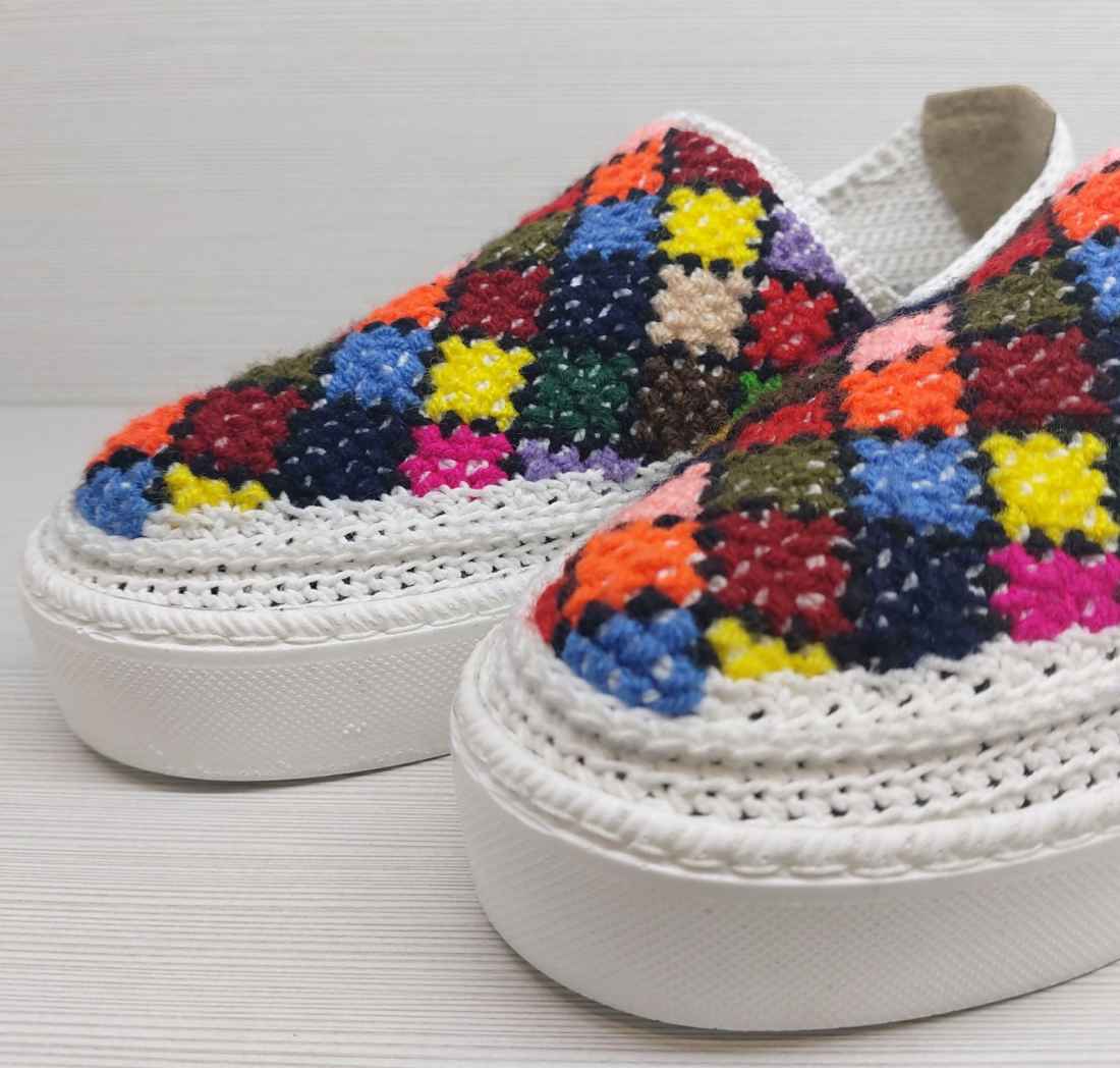 Giveh Schuhe – Persische Handgefertigte Atmungsaktive Fußbekleidung Geometrisch