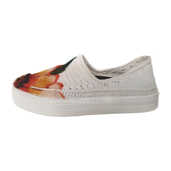 Giveh Schuhe - Persische Handgefertigte Atmungsaktive Fußbekleidung Sonnenblume