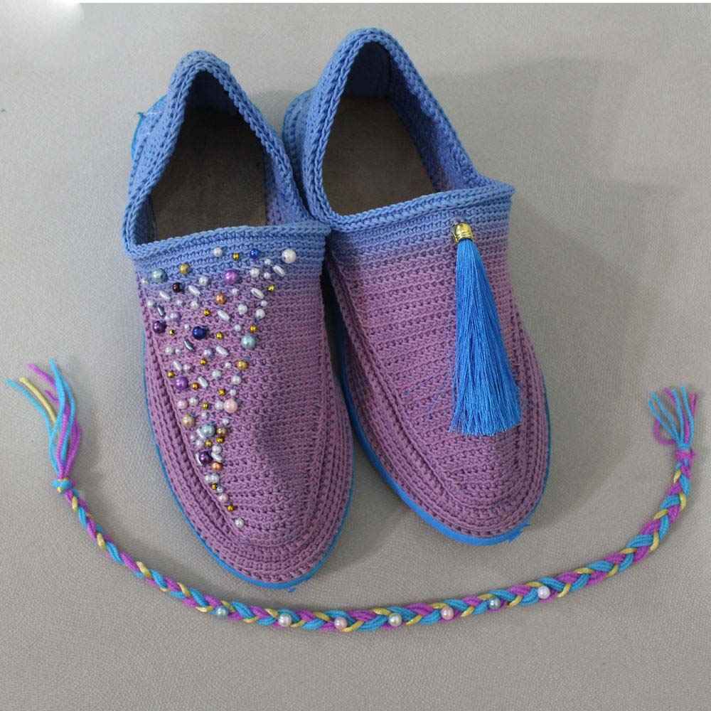 Giveh Schuhe – Persische Handgefertigte Atmungsaktive Fußbekleidung Himmel