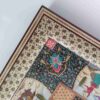 Persisches eingelegtes hölzernes Schachbrett mit Intarsien und Miniaturmalerei-Design