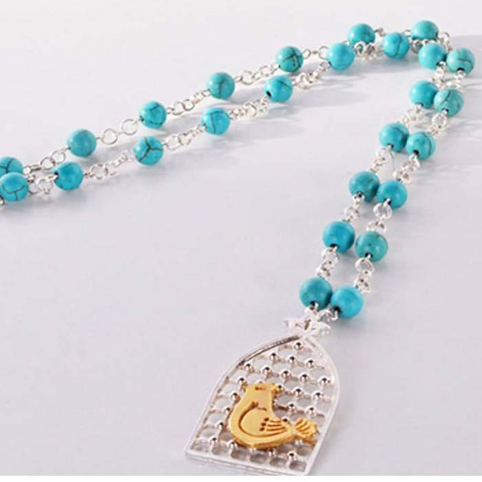 Persische Halskette aus Stahl Minimalistischer Morghe Amin Saf