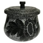 Persian Stein-Dizi-Topf mit Deckel zum Kochen von Abgoosht – Flower