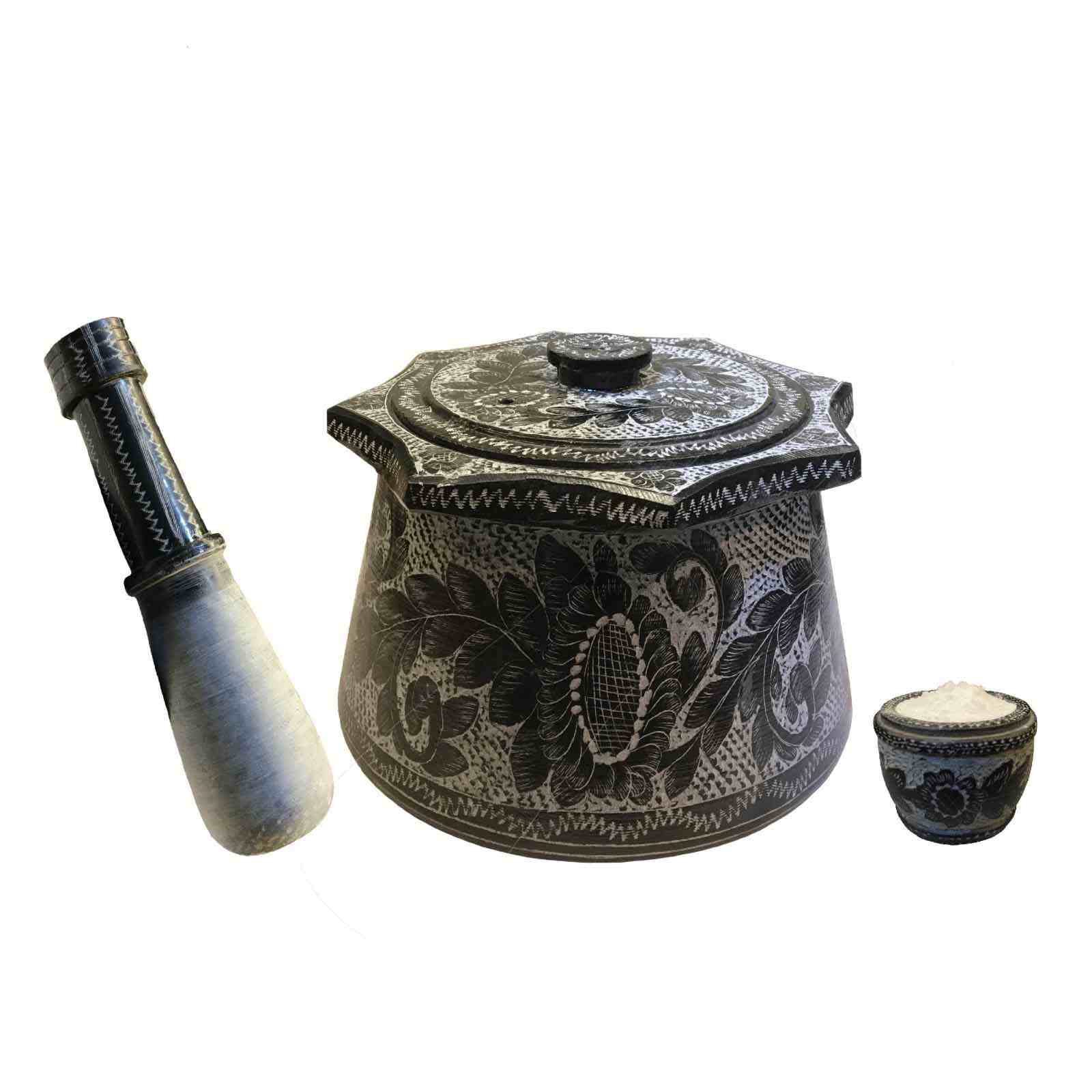 Persischer Steintopf Dizi mit Deckel zum Kochen von Abgoosht – Stern