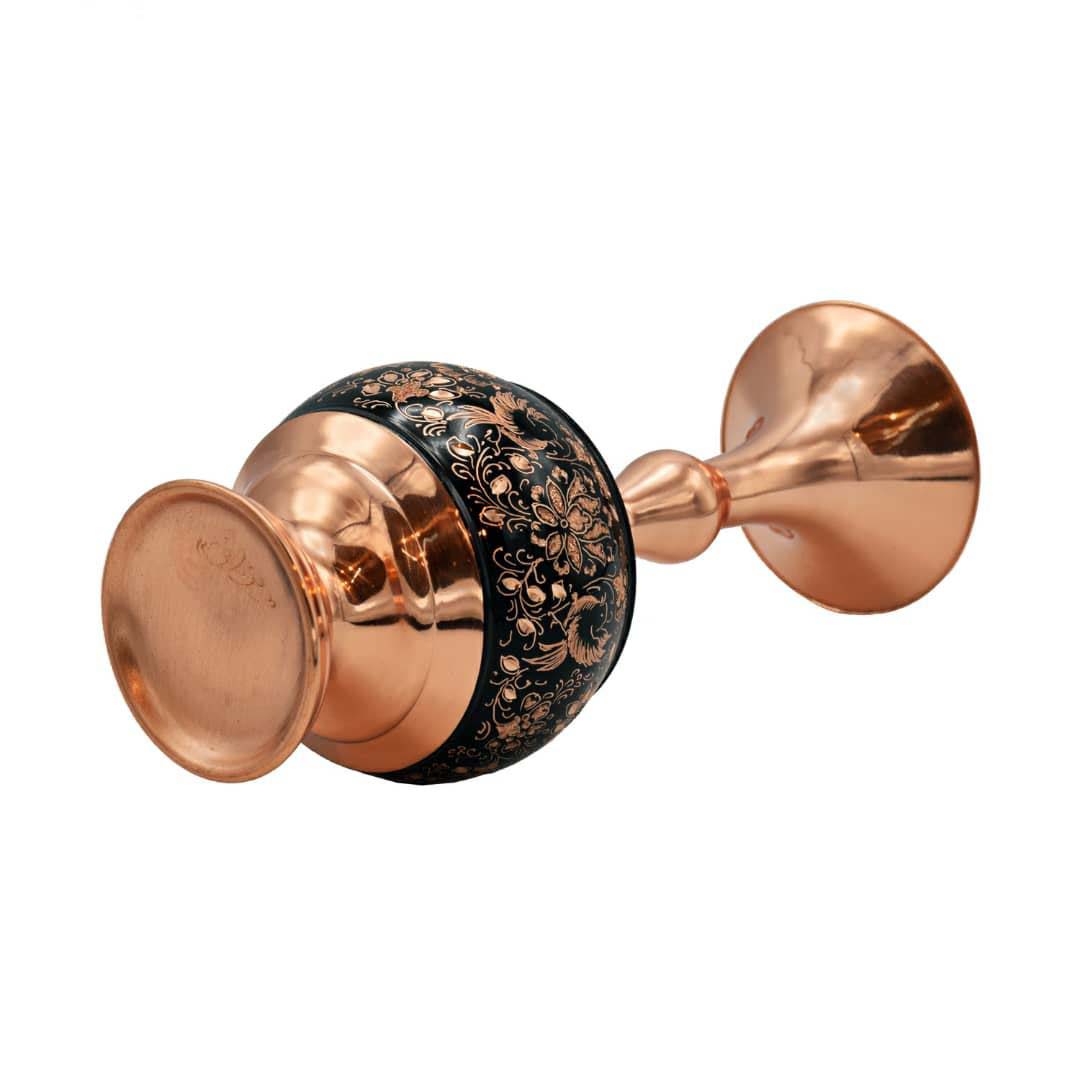 Handgefertigte persische Kupfervase dekorativ mit Ghalamzani-Design