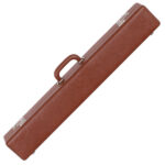 Hartschalen-Etui für persische Ney in Braun mit Schaumstoffpolsterung und Lederbezug