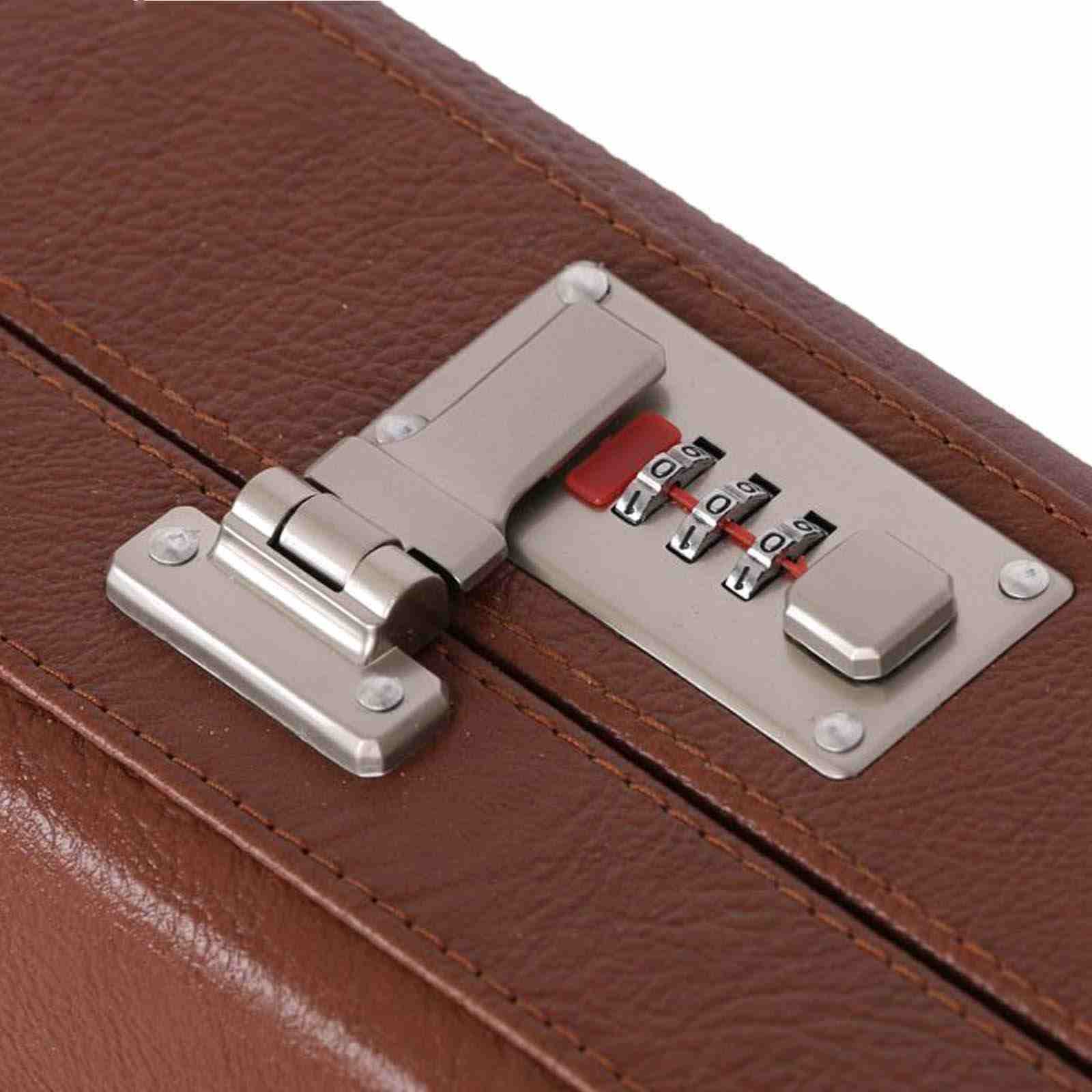 Hartschalen-Etui für persische Ney in Braun mit Schaumstoffpolsterung und Lederbezug