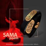 Persisches Lederarmband für Männer und Frauen – Schwarz Sama