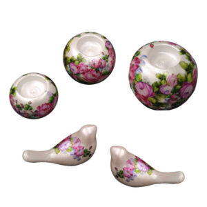 Set aus persischen Töpfer Teelicht Haltern Modell Rose
