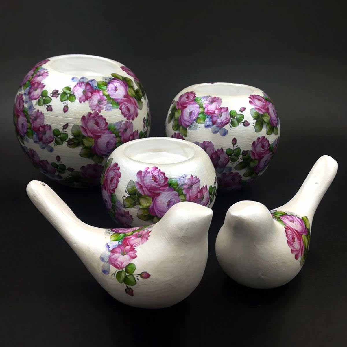 Set aus persischen Töpfer Teelicht Haltern Modell Blume