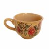 Persisches Teetassenset mit Untertasse - Blumenmuster-Keramik