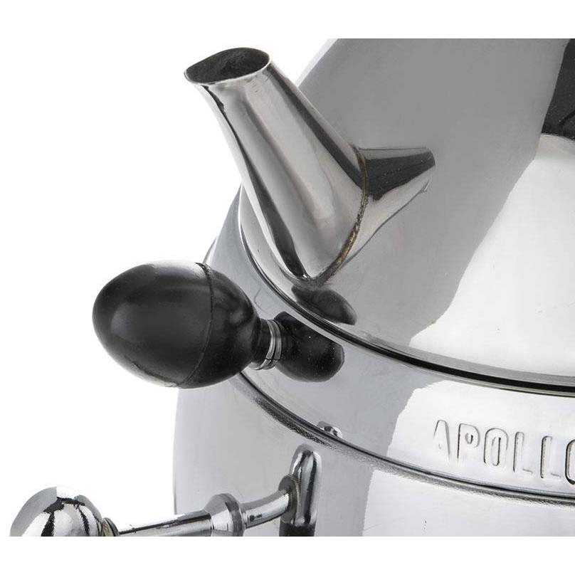 Elektrischer Stahl-Samowar Teekocher Glatte Oberfläche 6-Liter