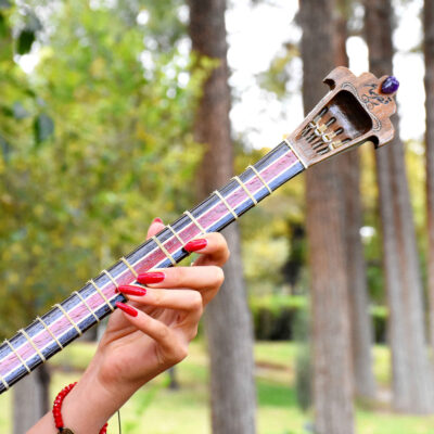 Persische Setar-Saiteninstrument – Handgefertigt von Iransaz, Modell Sama