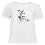 Weißes T-Shirt aus Persischer Baumwolle Modell Sama — Inspiriert von Persischer Poesie, Kalligrafiekunst