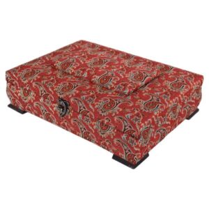 Holzbox zum Verschenken mit persisch inspiriertem Muster Termeh