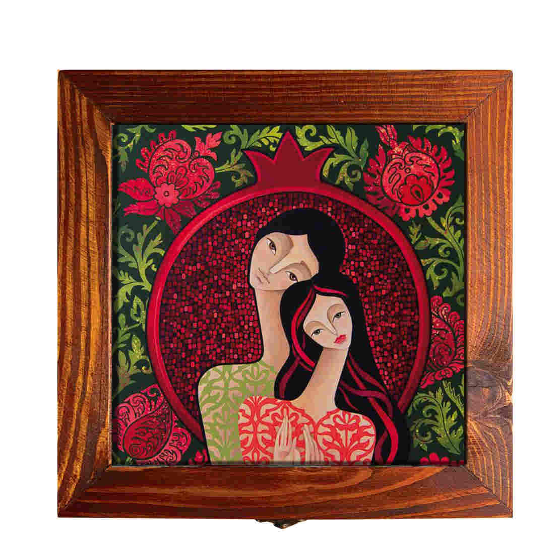 Holzbox zum Verschenken mit persisch inspiriertem Muster Liebe