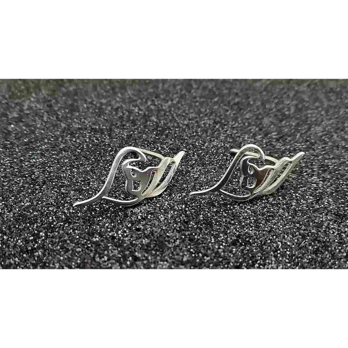 Set aus persischer Silberkette & Ohrringen Modell Elahe