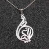 Set aus persischer Silberkette & Ohrringen Modell Ordibehsht Symbol