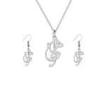 Set aus persischer Silberkette & Ohrringen Modell Hasti