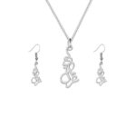 Set aus persischer Silberkette & Ohrringen Modell Ghazal