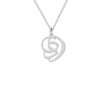 Set aus persischer Silberkette & Ohrringen Modell Dey Symbol