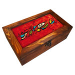 Holzbox zum Verschenken mit persisch inspiriertem Muster