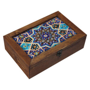 Holzbox zum Verschenken mit persisch inspiriertem Muster Slimi