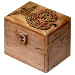 Holzbox zum Verschenken mit persisch inspiriertem Muster Sama
