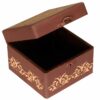Holzbox zum Verschenken mit persisch inspiriertem Muster Gedicht