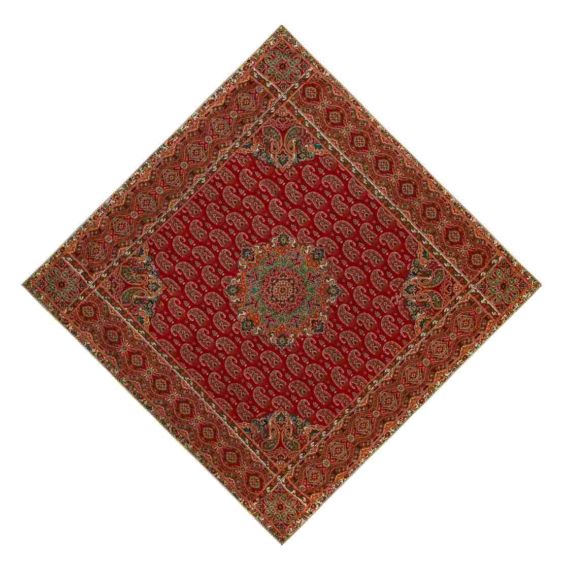 Set aus 5 Yazd-Termeh-Tischdecken, luxuriös mit Blumenmuster Ghp