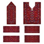 Handgefertigtes Balochi besticktes Kleidungsstück – Mosaik Design